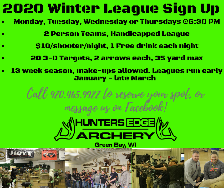 2020 Winter League Sign Up